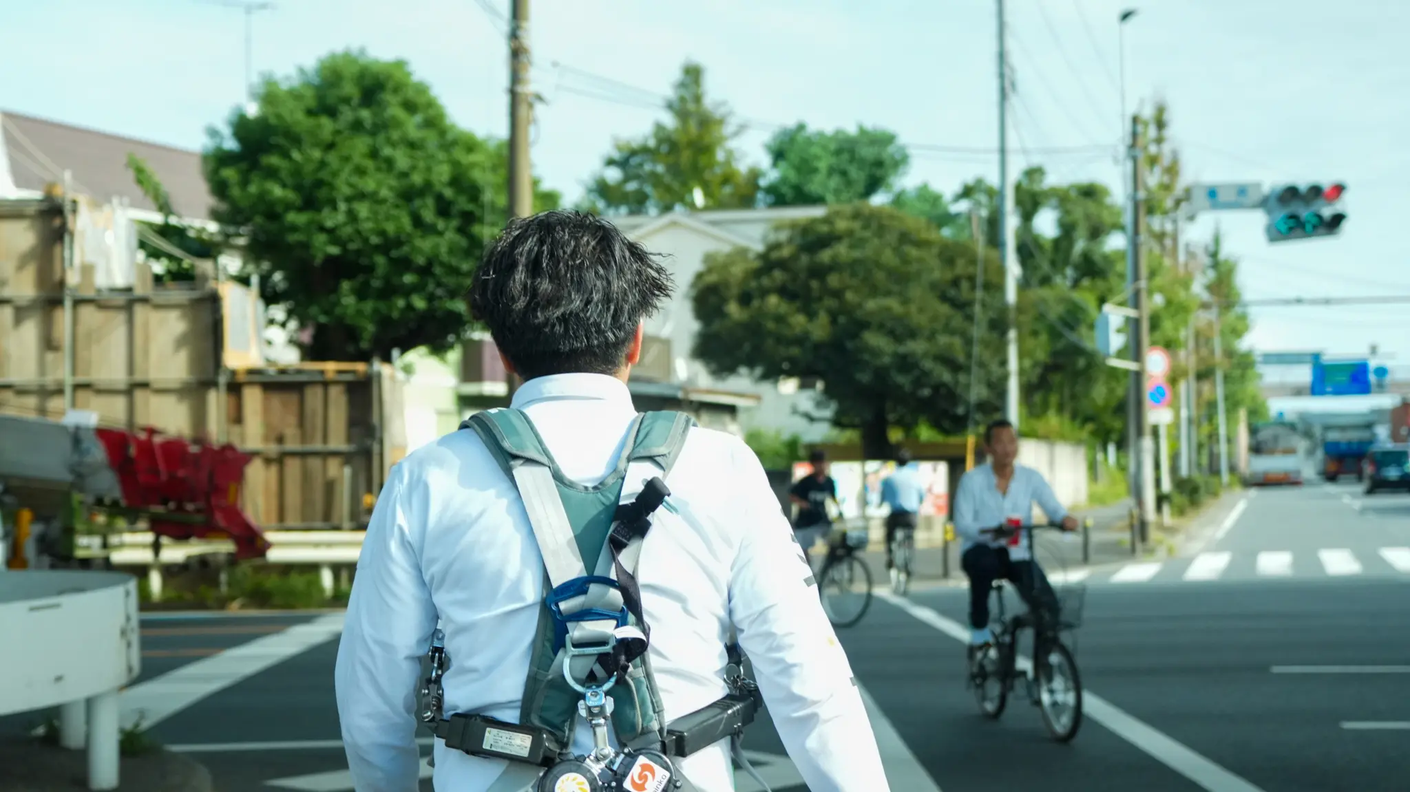 進晃の防水工事の施工風景
