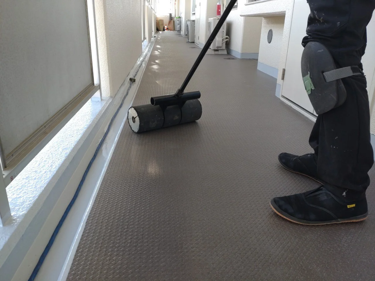 集合住宅防水改修工事 施工中